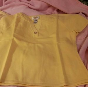 Cotton short sleeve sweater